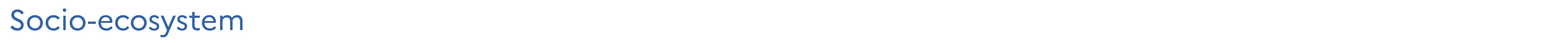 Socio-ecosystem